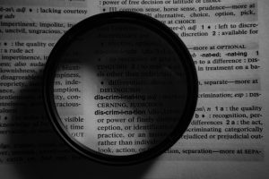 magnifying glass dictionary